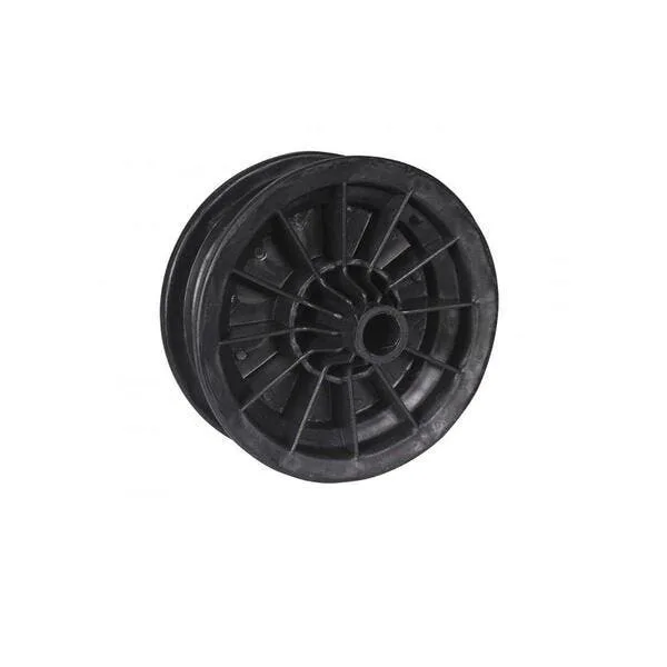 Roda / Aro Plástico Preto Para Carrinho De Mão Sem Pneu E Câmara - Metasul, Opção: Preto, imagem 1 de 1