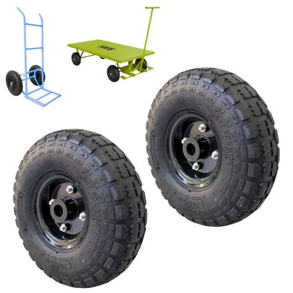 Kit 2 Pneus Carrinho De Mão Mini Veículos Aro 4 410/350-4, imagem 1 de 5