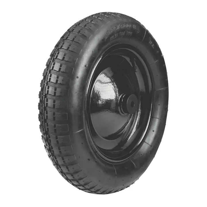 Roda e Pneu com Câmara Aro 3.25/8" Bucha Plástica Tramontina, imagem 1 de 1