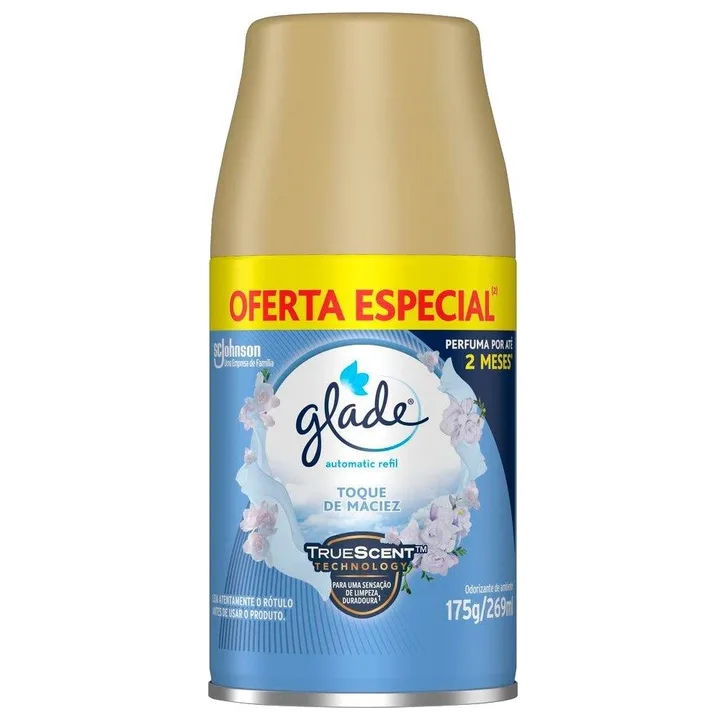 Purificador de Ar Glade Automatic Spray Toque de Maciez Refil 269ml, imagem 1 de 5